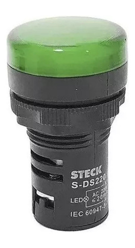 Sinal Led Verde - Steck S-ds220