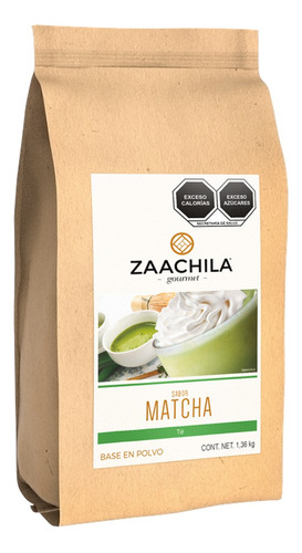 Zaachila Gourmet Matcha Base Frappe / Caliente 1.36kg