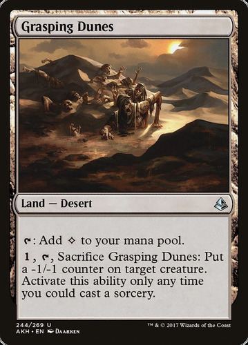 Carta Magic Grasping Dunes Amonkhet Mtg Bsas