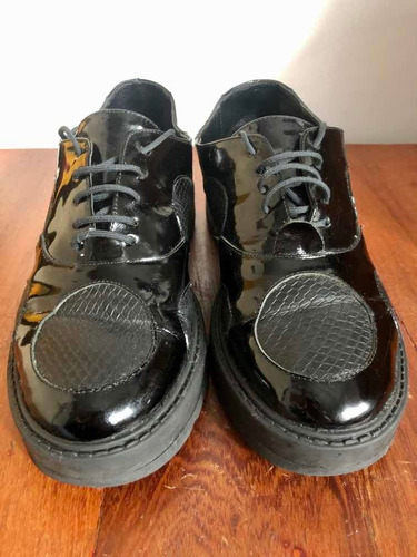 Zapatos Negros De Charol Talle 38