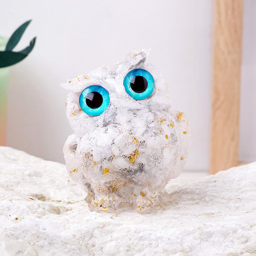 6 Decoración De Escritorio Mini Búho Estatuilla Ornamento,