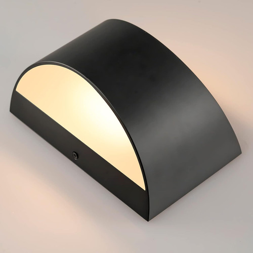 Aplique Led Moderno Negro Para Pared Interior 4 Ud