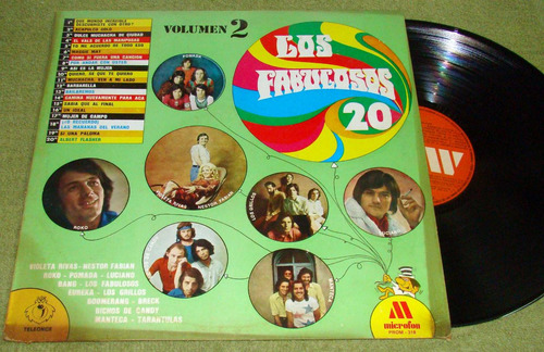 Los Fabulosos 20 Vol 2 Los Grillos Pomada Roko Lp Argentino