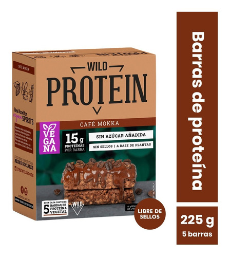 Imagen 1 de 1 de Wild Protein Vegana Pack 5 Un Mokka