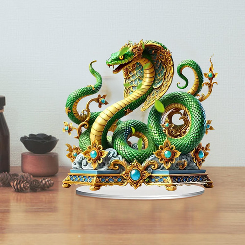 Decoración De Mesa Acrílica Con Diseño De Serpiente Para Dec