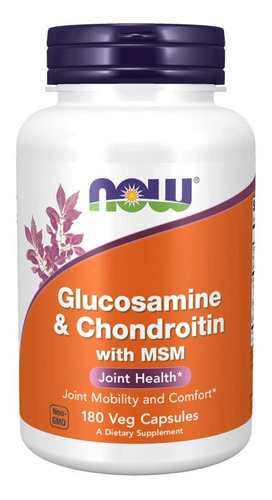 Glucosamine Chondroitin Msm Now 180 Cápsulas Articulaciones