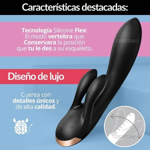 Satisfyer New Double Flex Vibrador Luxury App Mundial