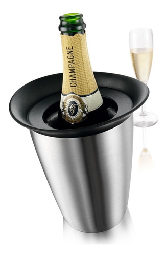 Imagen 1 de 2 de Enfriador De Champagne Elegante- Champagne Cooler Vacu Vin