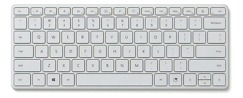 Teclado Inalámbrico Microsoft Español Bluetooth Compact Idioma Español Latinoamérica Color Del Teclado Blanco