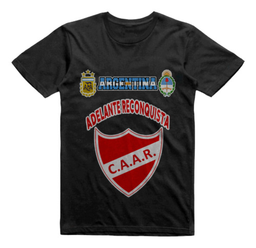 Remera Infantil Negra Adelante Reconquista Santa Fe