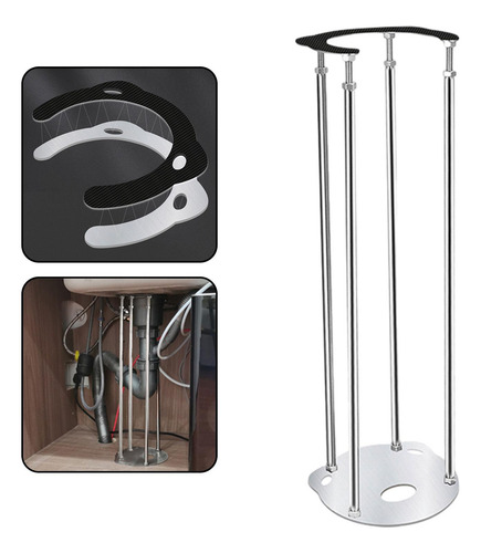 Varilla De Soporte Para Lavabo Bajo Encimera, Soporte 46cm