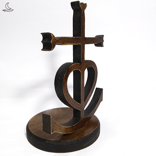 Imagem 7 de 7 de Mini Altar De Mesa Cruz De Camargue - Pátina