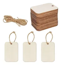 Comprar 100 Grifas Etiquetas Tag Madera 48mm X 29mm P\u002F Grabado Laser