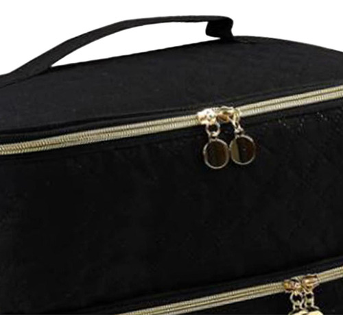Bolsa Organizadora De Esmaltes De Uñas Con Bolsillos Dobles