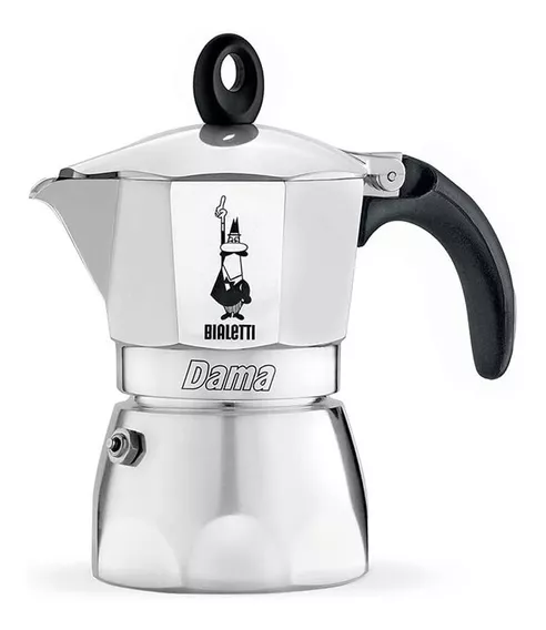 Cafetera Bialetti Italiana Moka Nuova Dama 3 Pcs Aluminio