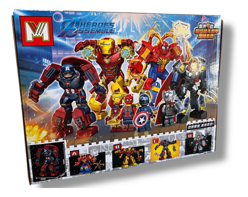 Bloques Shengyuan Heroes Assemble - Mg1211 160 A 185 Piezas 160 Capitan America