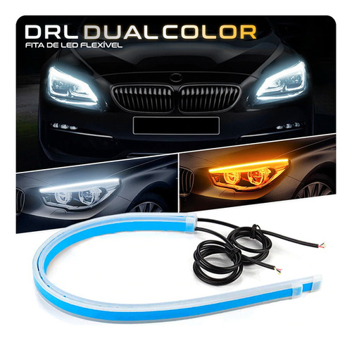 Par Barra Fita Led Sonata 2015 Drl Seta Sequencial Corrido