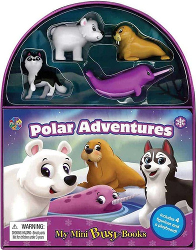 Libro Para Niños Y Juego 2 En 1 Figuras De Animales Polares