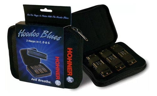 Armonicas Hohner Hoodoo Blues C D G Con Estuche Nuevas Envio