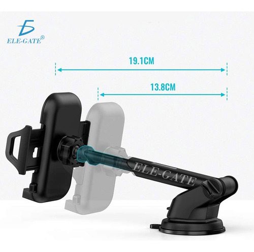 2 Pack Soporte Celular Giratorio Con Ventosa Rotacion 360