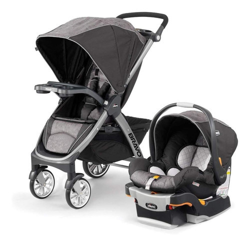 Chicco Carriola Bravo Travel System Meridian, Color Café Color Marrón oscuro Color del chasis Gris