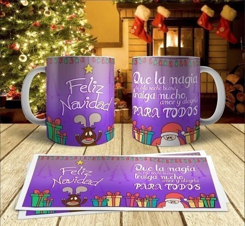 Imagen 7 de 9 de Kit Pack 80 Plantillas Sublimación Tazas - S Navidad