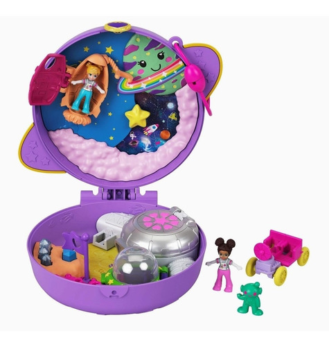 Polly Pocket Saturn Space Explorer Compacto - Muñeca 