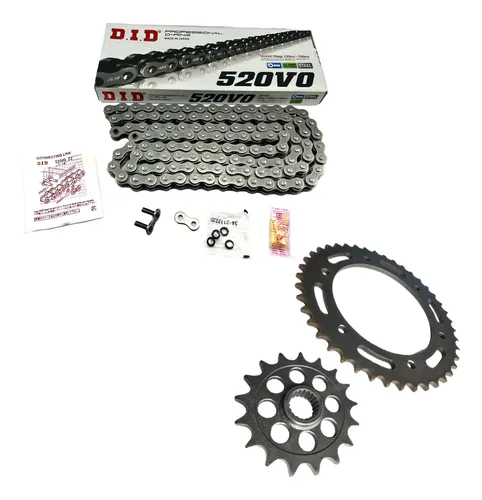 Kit Arrastre Tvs Apache 310 Race Con Cadena Did Negra