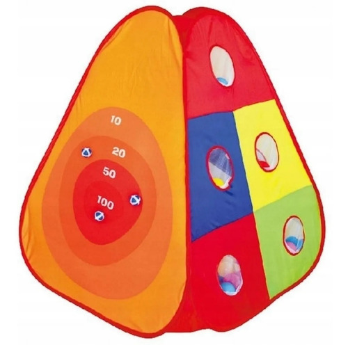 Imagen 3 de 9 de Carpa Pelotero Castillo Autoarmable Con Tunel + 100 Pelotita