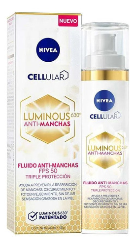 Nivea Anti-manchas Luminous 630 - Ml A - g a $75500