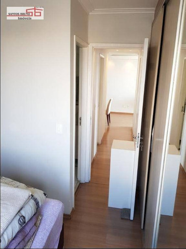 Imagem 9 de 30 de Oportunidade! Excelente Apartamento(mobiliado) De 68m² 03 Dormitórios 01 Suíte Sacada E 02 Vagas No Bairro Do Piqueri - Ap3642