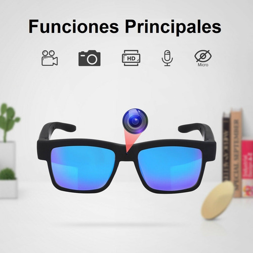 Imagen 2 de 6 de Ec Camara Espia/oculta Lentes/gafas/anteojos Claros Y Oscuro