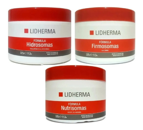 Kit Hidrosomas + Nutrisomas + Firmosomas 320 Lidherma 