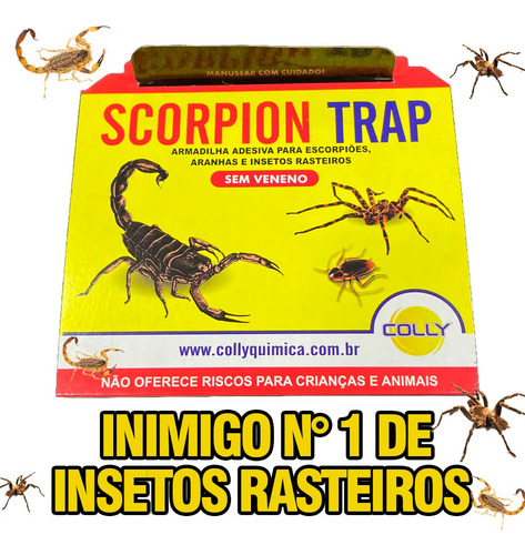 Armadilha Adesiva Para Escorpião Colly Scorpion Trap 3 Und