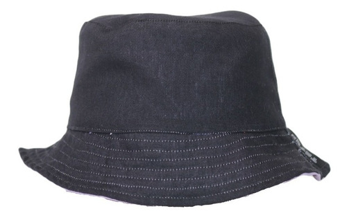 Imagen 2 de 2 de Bucket Hat De Niño Morado/negro.