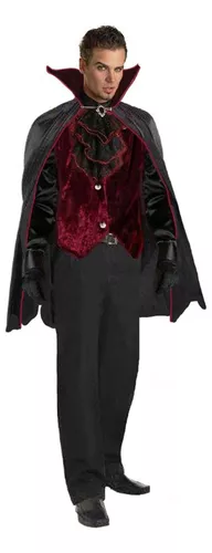 Fantasia Vampiro Conde Drácula Halloween Adulto Masculino