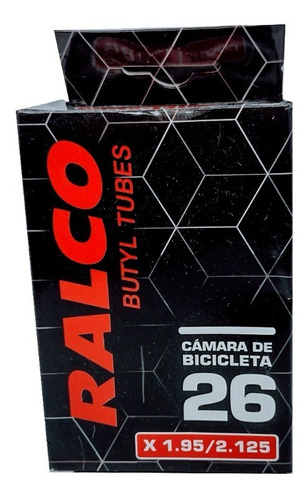 Cámara Bicicleta Butilo Ralco  26 (1.95-2.125) V/auto 48mm