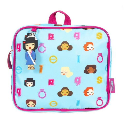 Bolso Para Niña Cloe Girls Backpack Azul Con Estampado