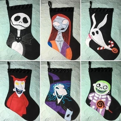 Bota Navideña Árbol Jack Skellington Sally Zero Nombre 10pz