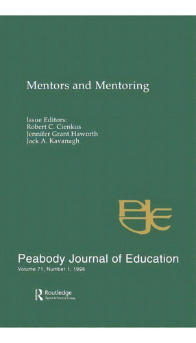 Mentors And Mentoring, De Robert C. Cienkus. Editorial Taylor Francis Inc, Tapa Dura En Inglés