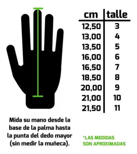 Guantes De Arquero Múnich Max-t Niños Talle 6 Color Verde Verde 6