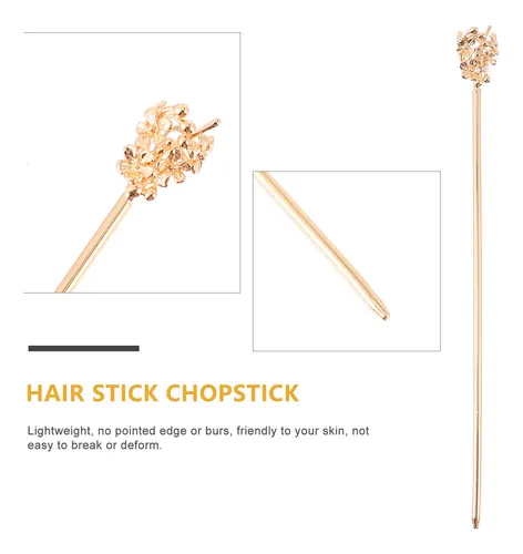 Hilo Tipo Horquilla Con Forma De Flor De Cobre, Estilo Chino