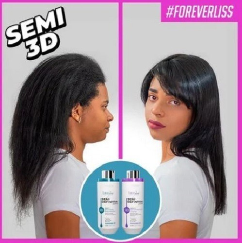 Imagem 3 de 4 de Escova Semi Definitiva Zero 2x1litro Original Forever Liss