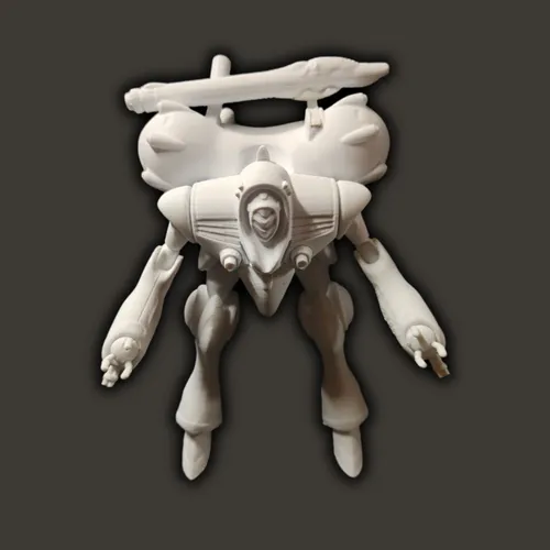 Robotech Zentraedi Queadluun-rau 17cm De Alto Color Blanco