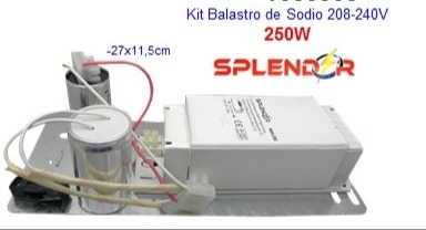 Kit Balastro De Sodio 250w Mv Splendor 