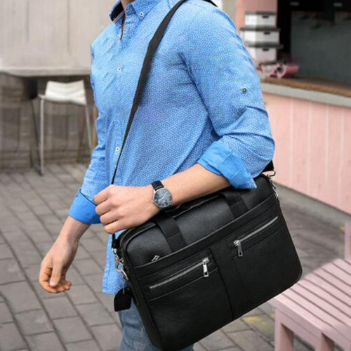 Maletín De Cuero Para Hombres Bolso Para Computadora