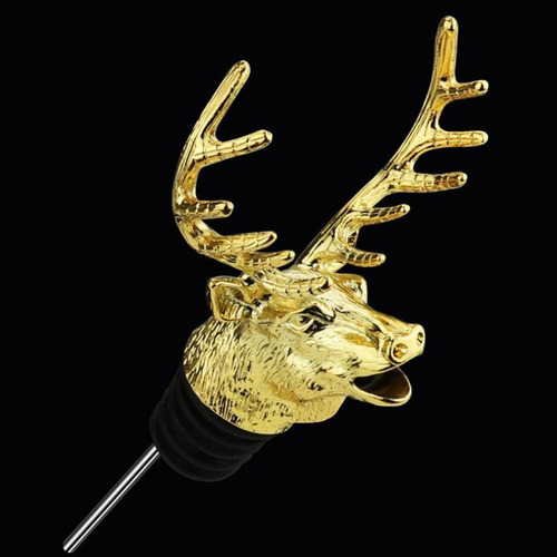 Deer Head Pourer \u0026 Aerator Con Accesorio De Goma De