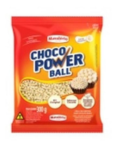 Choco Power Ball 300g  Cereal Chocolate Branco Mavalério