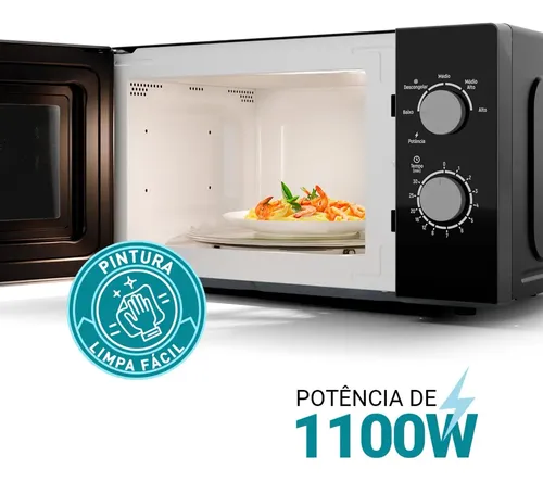Microondas philco 20l preto mecânico pmo23m | MercadoLivre