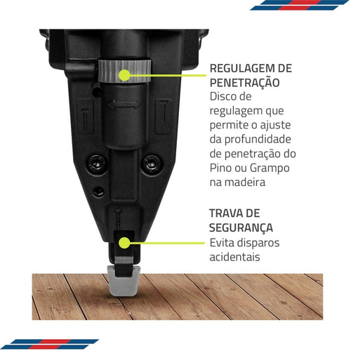 Imagem 5 de 10 de Pinador Grampeador A Bateria F50/90 Ultra By Airfix Promoção
